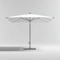 Ombrellone quadrato da esterno 280×280×265 cm - tessuto verde e struttura marrone - ventilazione superiore
