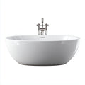 Vasca freestanding 172×80×60 cm - bianco - profilo avvolgente per bagno moderno